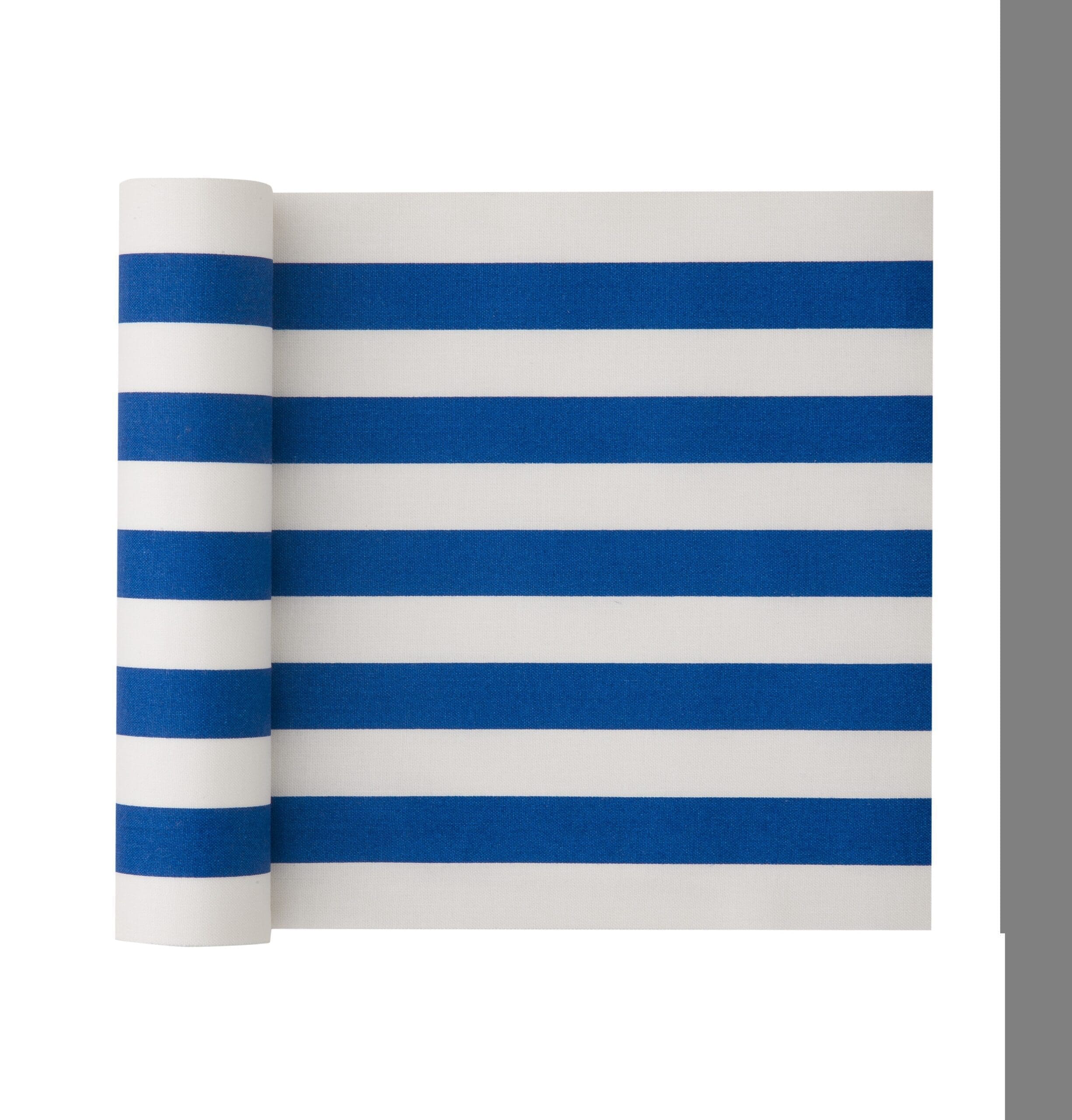 Royal Blue Stripe Coton Serviettes de table 12 Unites