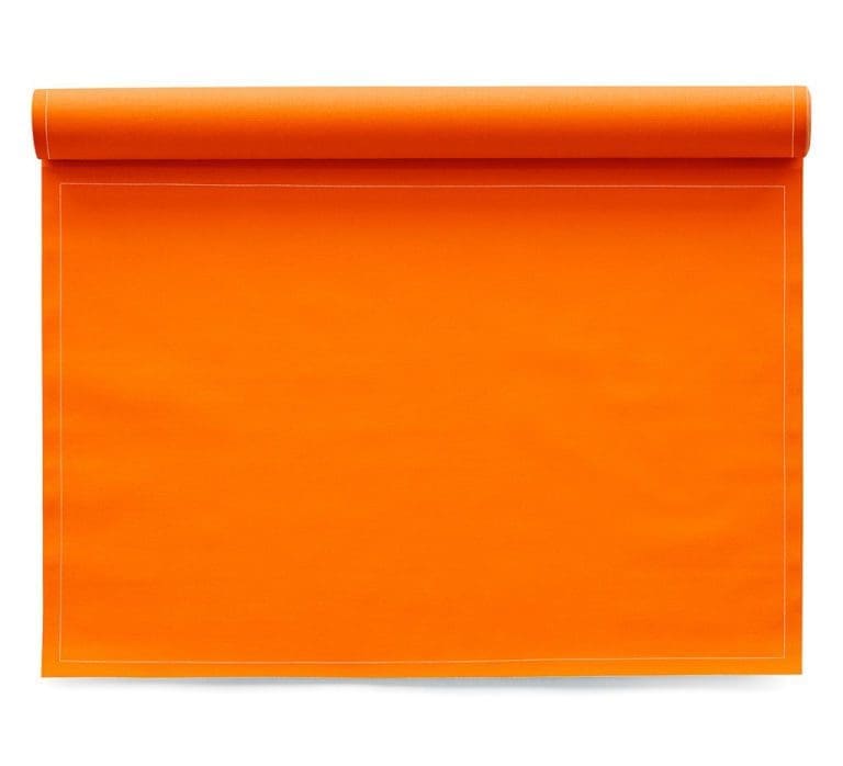 Orange Coton Set de table 12 Unites