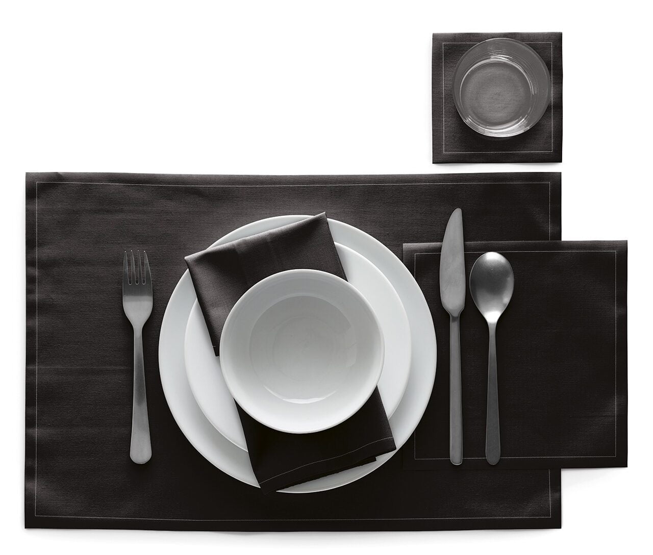 black cotton napkins