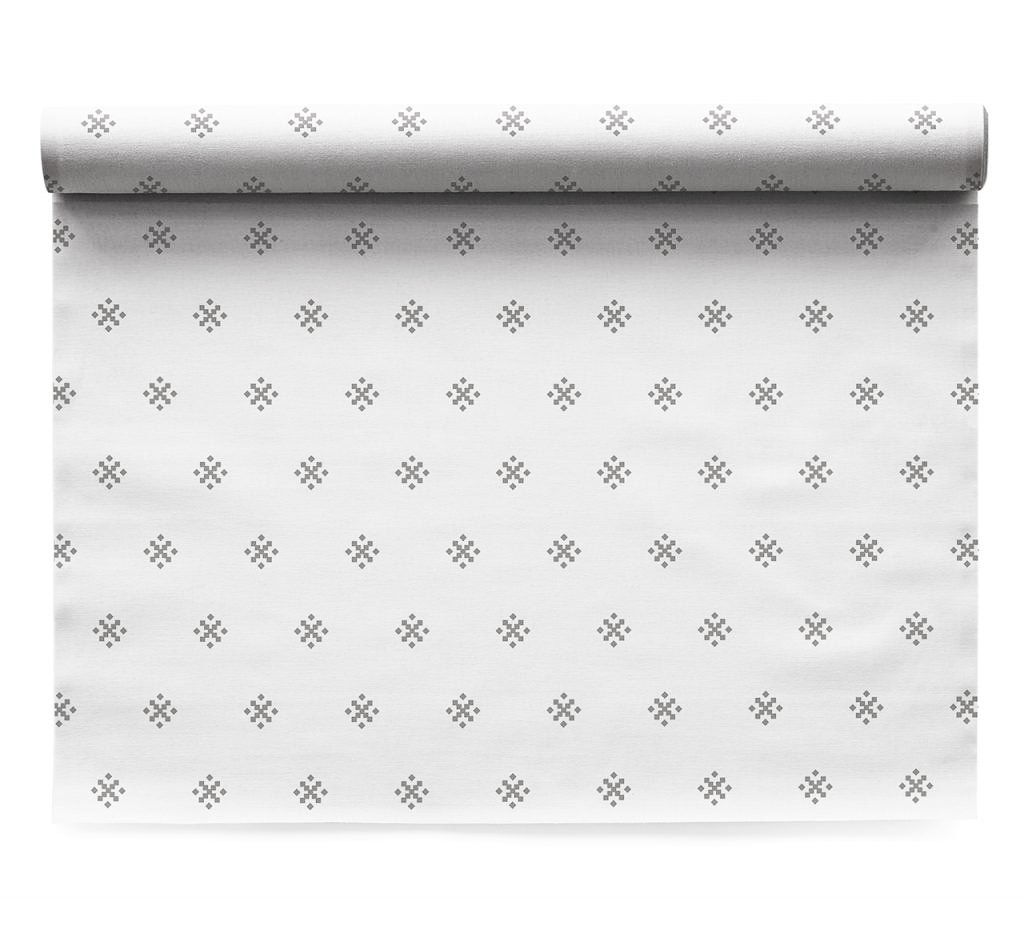 silver stars linen placemats