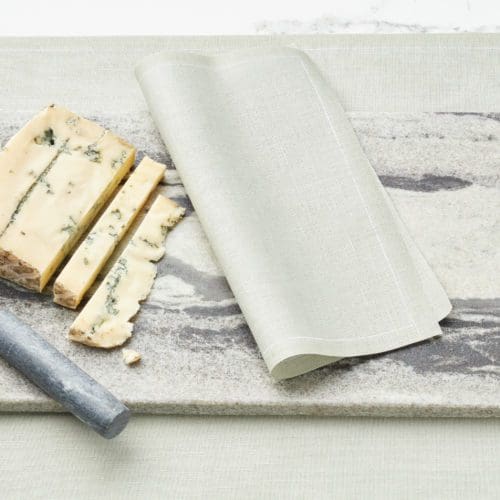 water green linen luncheon napkins