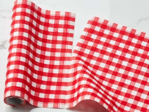 picnic gingham red cotton luncheon napkins