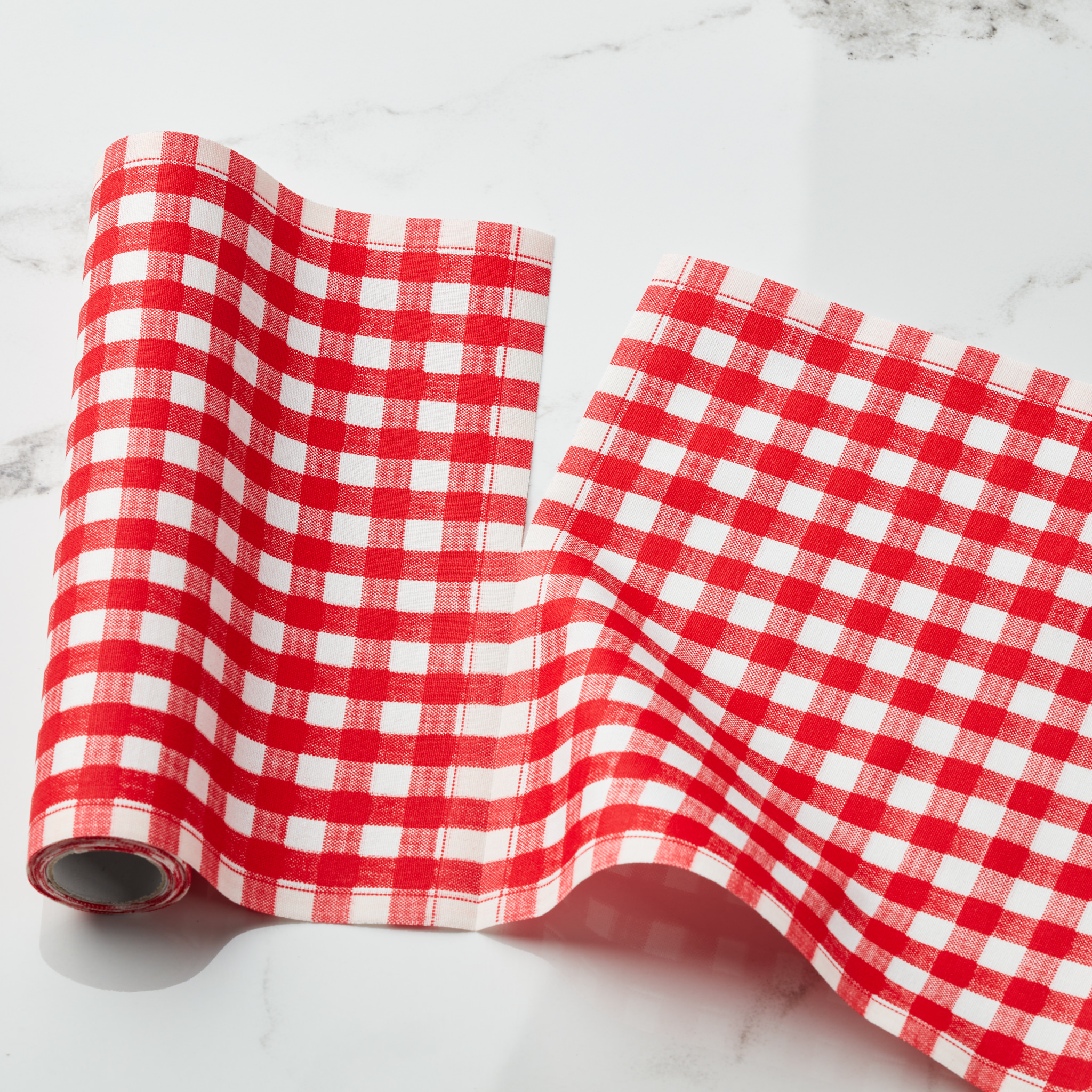 Picnic Gingham Red Cotton Luncheon Napkins 12 Units