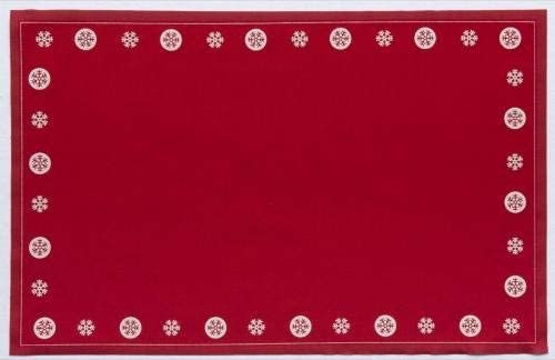 red cotton placemats
