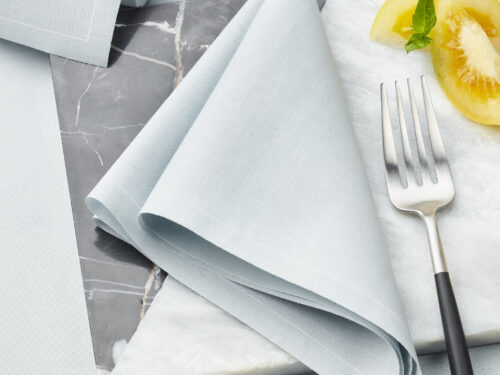 pearl grey cotton dinner napkins