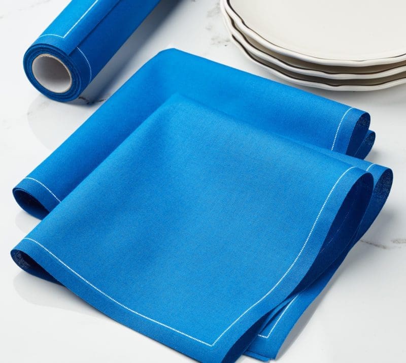 royal blue cotton dinner napkins