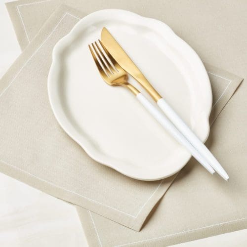sand cotton luncheon napkins