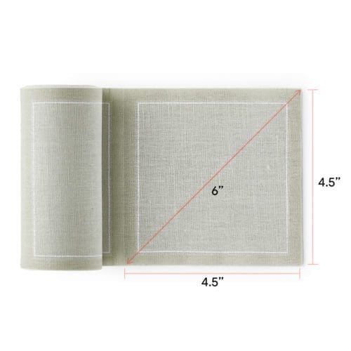 Water Green Linen Cocktail Napkins 50 Units