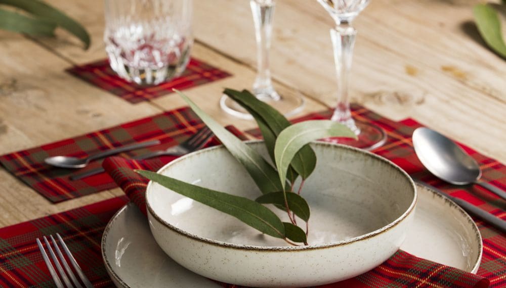 red tartan xmas