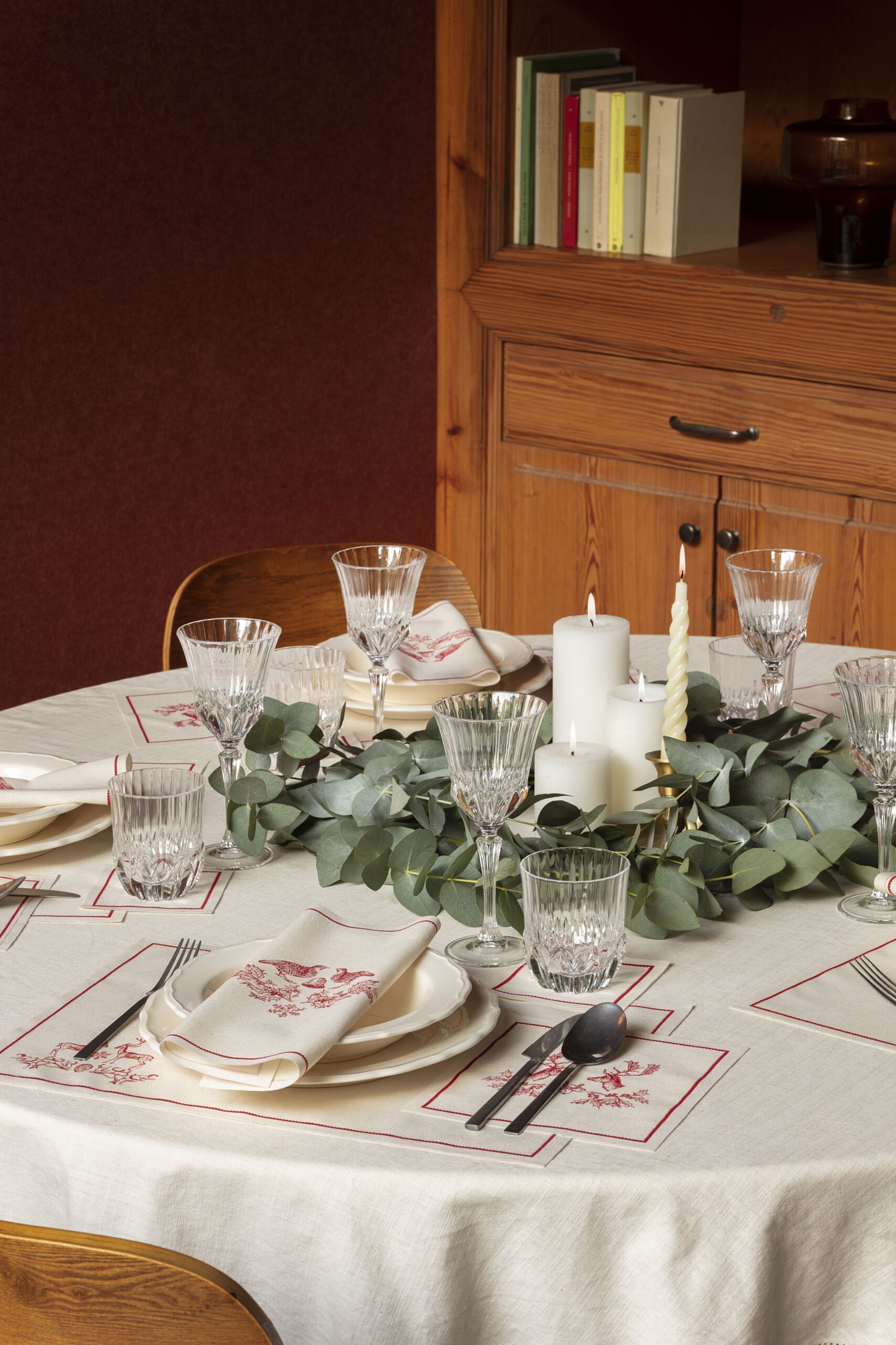 Ceramic Xmas Recycled Cotton Napkins