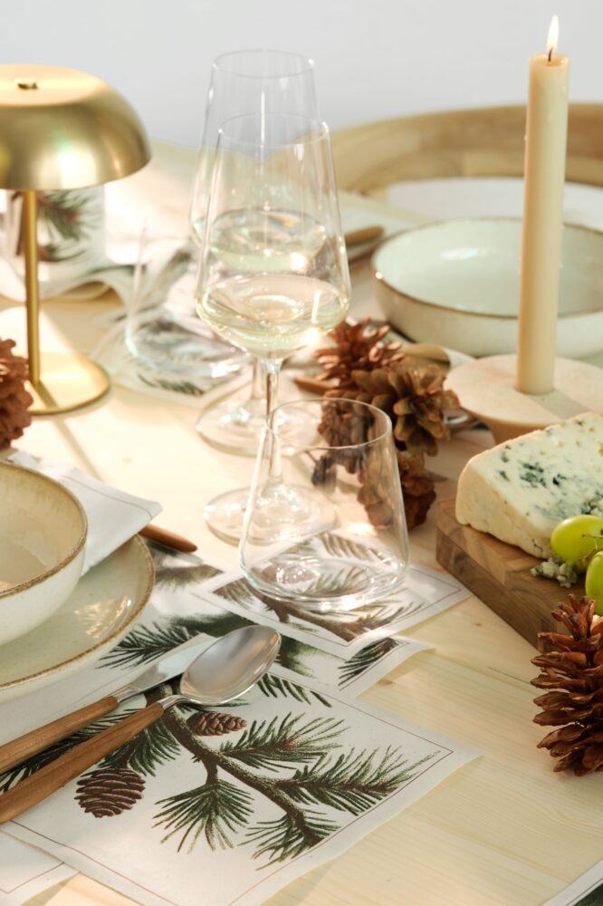 Pine Cone Recycled Cotton Luncheon Napkins