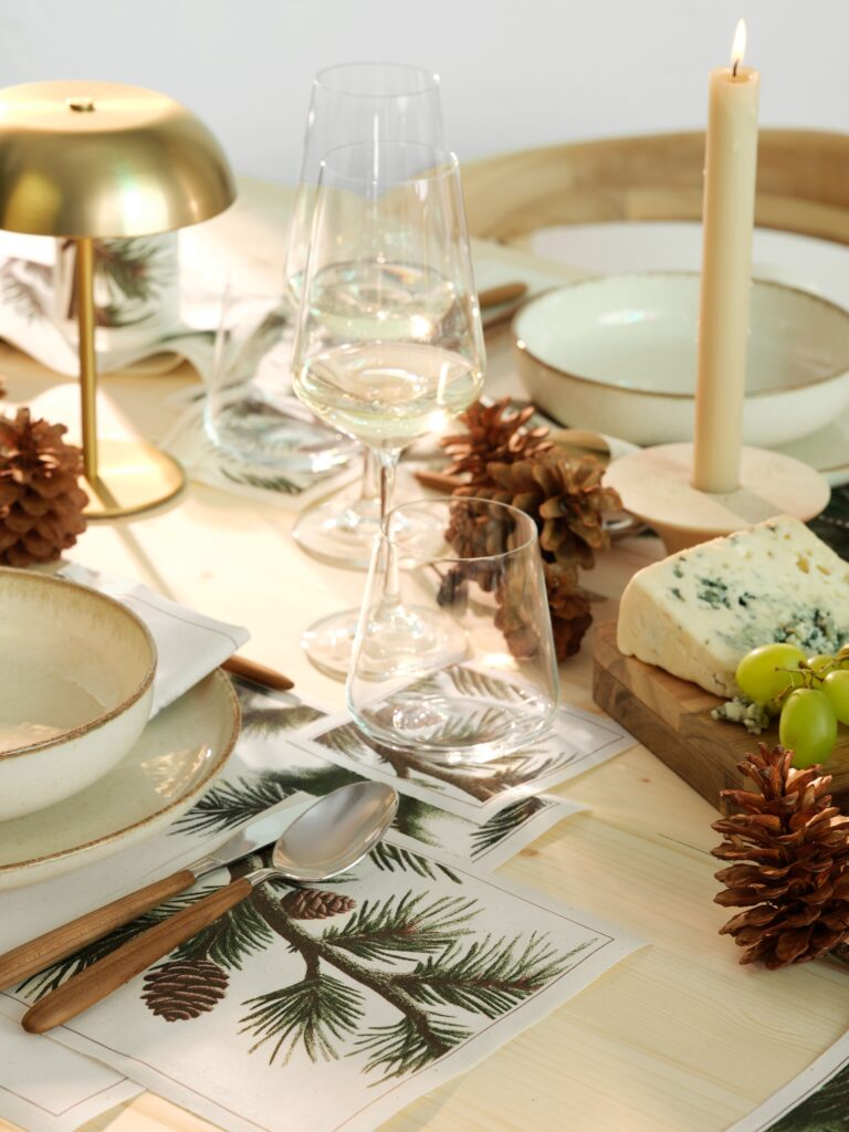 Pine Cone Recycled Cotton Luncheon Napkins