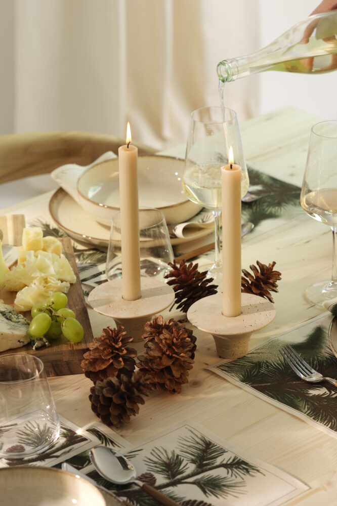 Pine Cone Recycled Cotton Luncheon Napkins