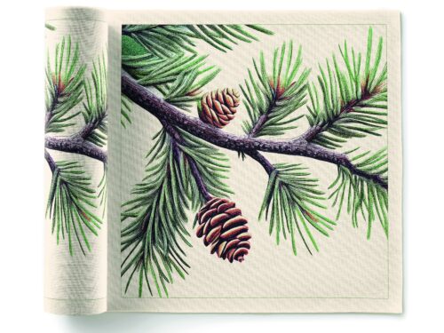 Pine Cone Recycled Cotton Luncheon Napkins