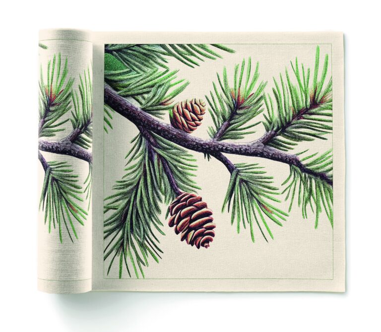 Pine Cone Recycled Cotton Luncheon Napkins