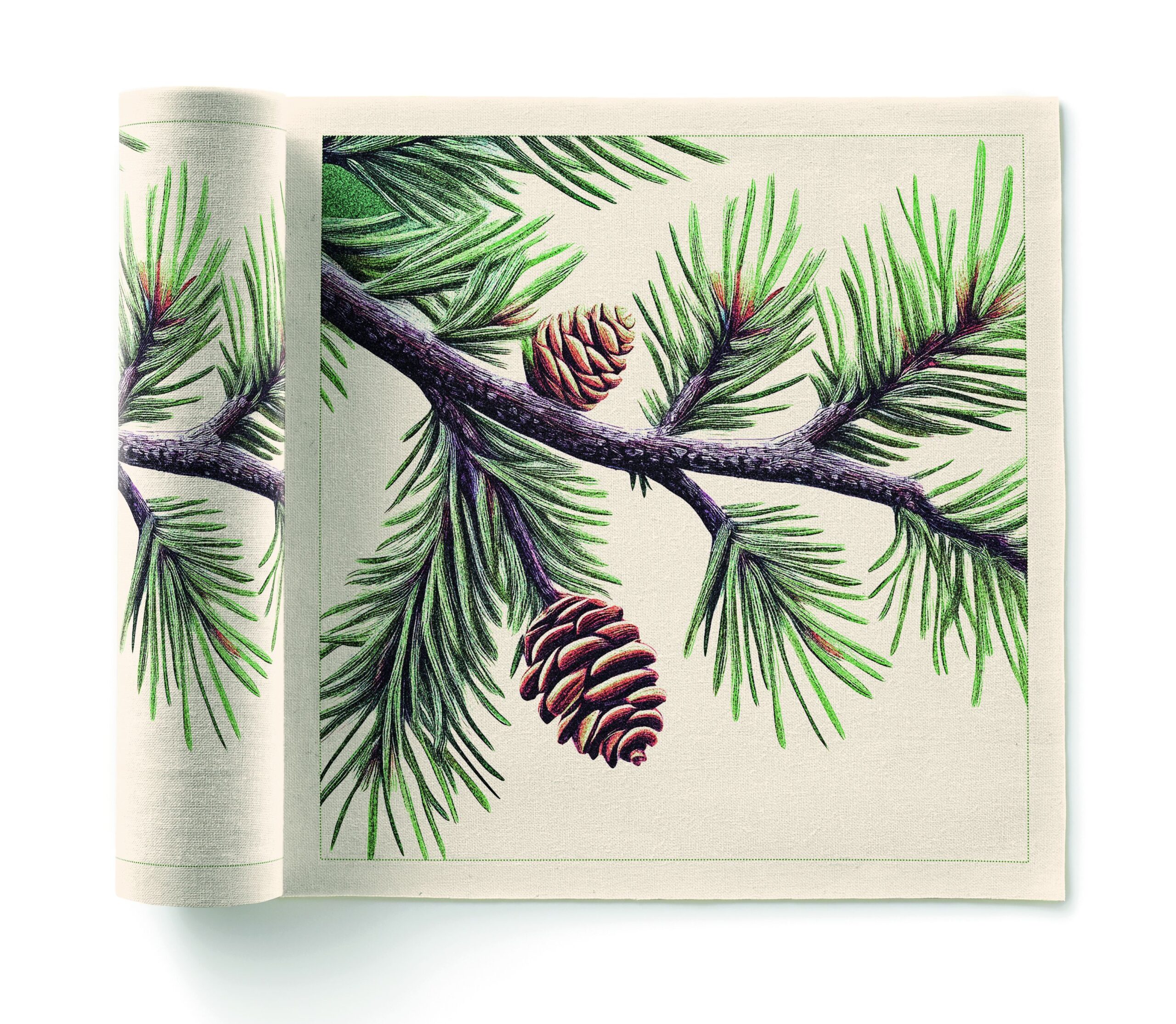 Pine Cone Recycled Cotton Luncheon Napkins