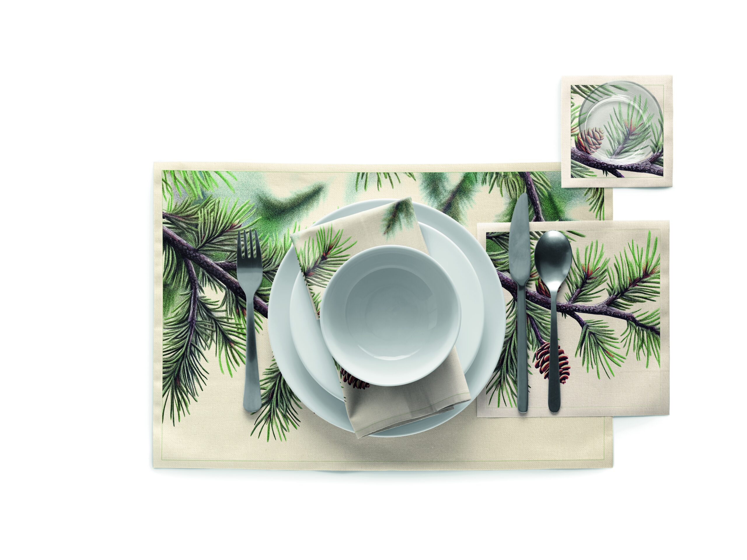 Pine Cone Recycled Cotton Napkins