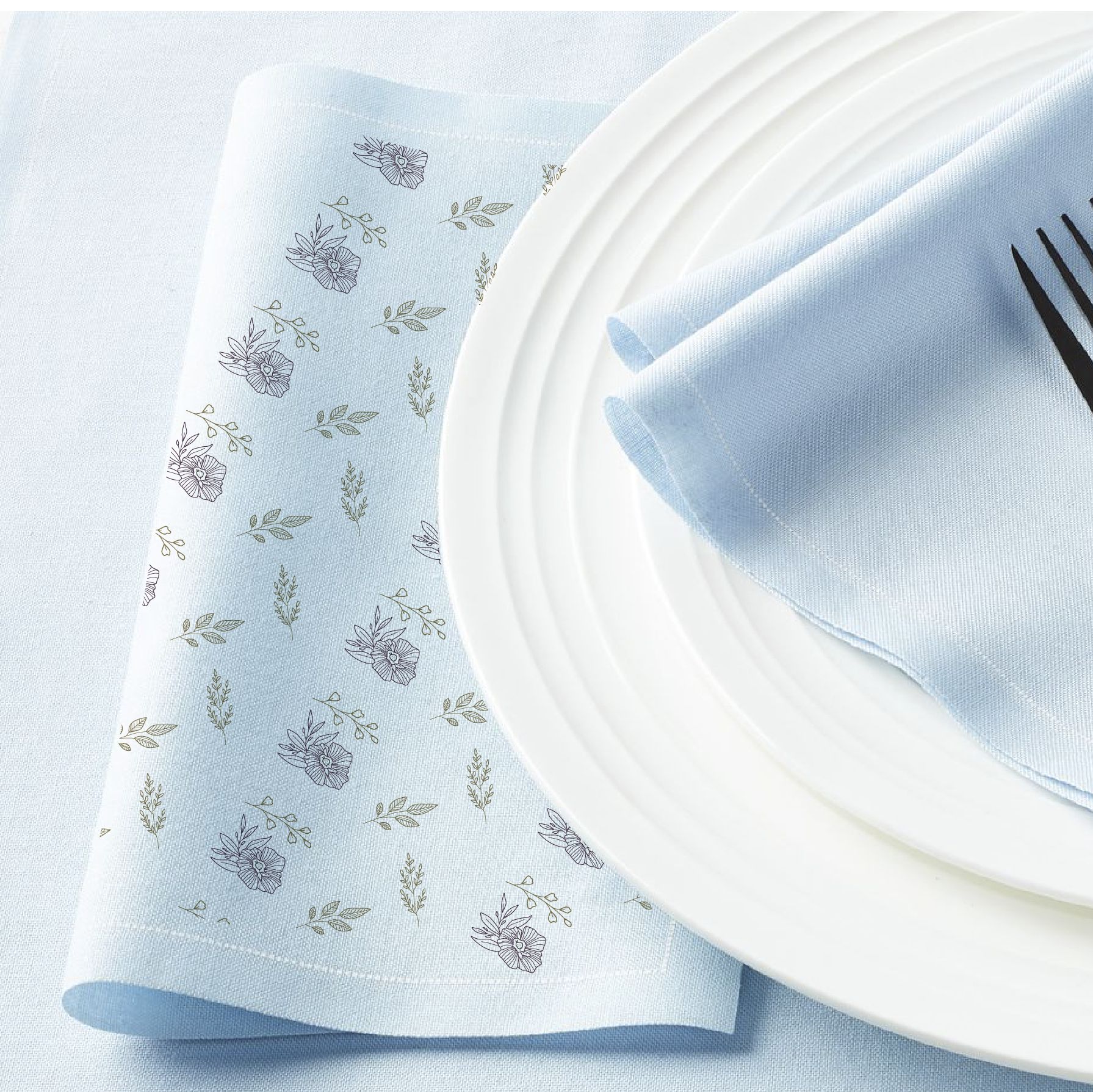 Custom Luncheon-410 Foggy Blue